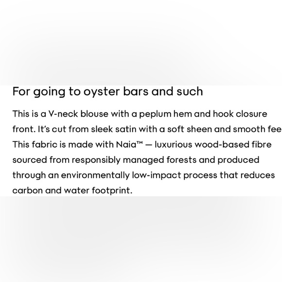 Aritzia Canapé satin peplum neck  Sleek Black Sleeveless Top small - Picture 5 of 15